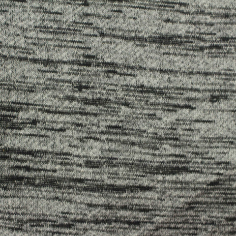 Heathered Grey Marl French Terry, Poly-Cotton, 325 gsm