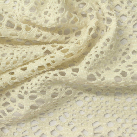 Light Beige Openwork Knit, Polyester
