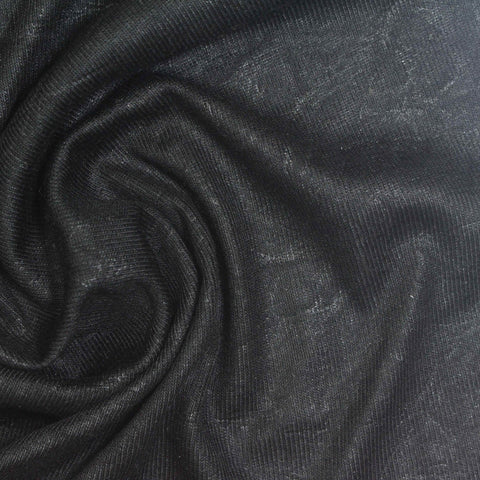 Dark Grey Abstract Jersey Knit, Poly-Acrylic