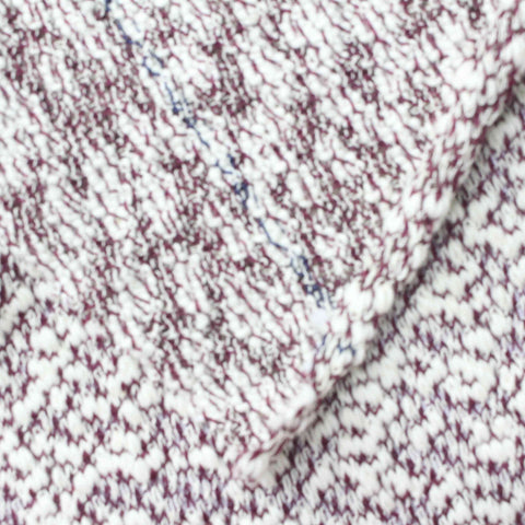 White Marl Chunky Knit, Cotton-Poly, 255 gsm
