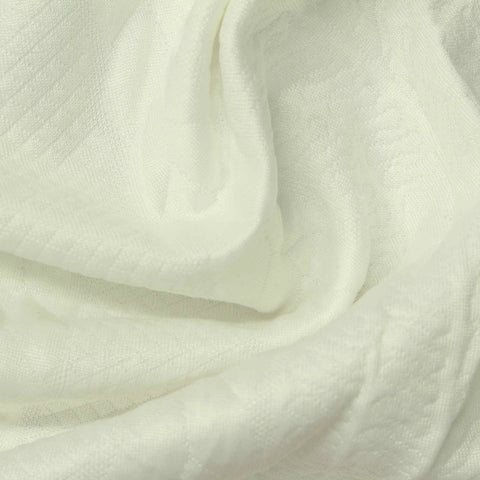 Cream Diagonal-Line Jacquard, Polyester