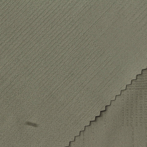 Khaki Tone-on-Tone Grid Jacquard, Nylon-Spandex