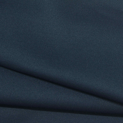 Polyester Viscose Stretch Scuba Knit Fabric, 300 gsm, 160 cm — Navy
