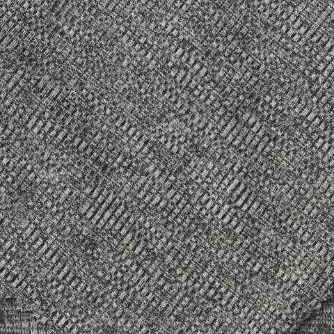 Grey Marl Rib Knit, Polyester, 320 gsm