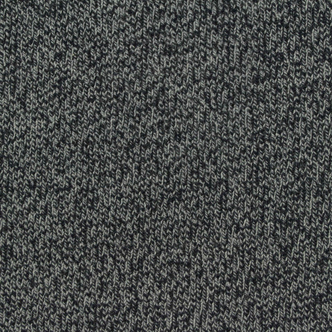 Dark Grey Heathered-Marl Rib Knit, Polyester, 380 gsm