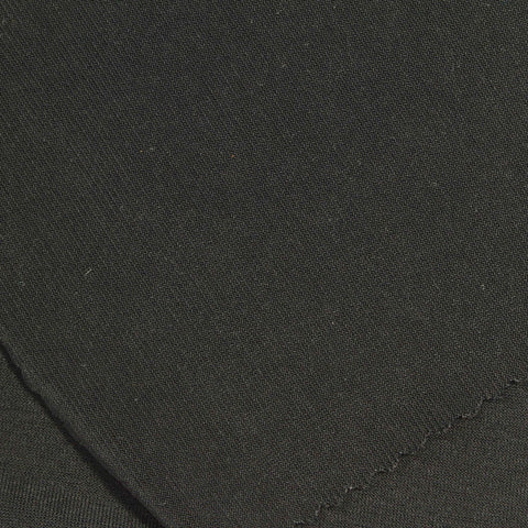 Polyester Stretch ITY Knit Fabric, 220 gsm — Black
