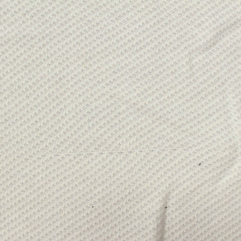 Cotton Polyester Piqué Knit Fabric, 240 gsm, 170 cm — White