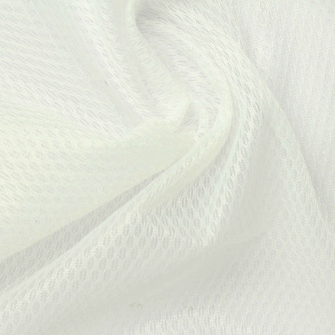 100% Polyester Warp Knit Fabric, 55 gsm, 150 cm — White