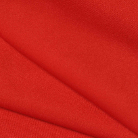 Red Ribbed Ponte Knit, Polyester