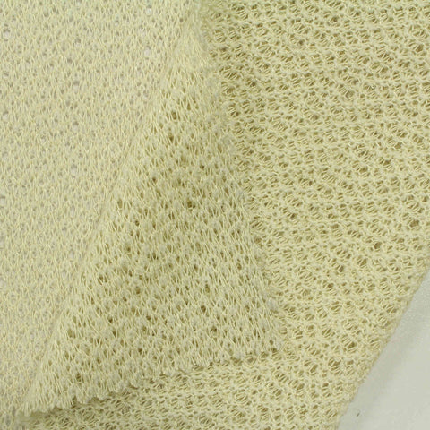 Viscose Polyester Chunky Knit Fabric, 160 gsm, 155 cm — Khaki