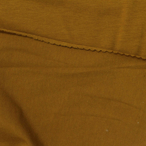 Cotton Stretch Jersey Knit Fabric, 150 gsm, 170 cm — Khaki