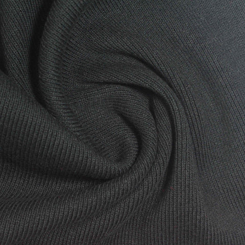 Black Rib Knit, Cotton