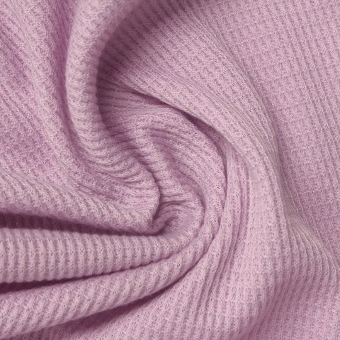 100% Polyester Waffle Knit Fabric, 220 gsm, 180 cm — Pink