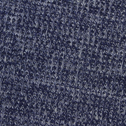 Navy Marl Rib Knit, Poly-Cotton, 267 gsm