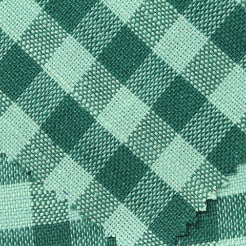 Green Check Woven, Viscose-Cotton