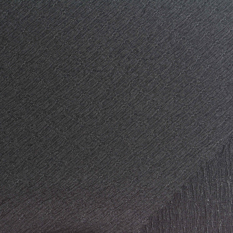 Black Textured Crepe, Polyester