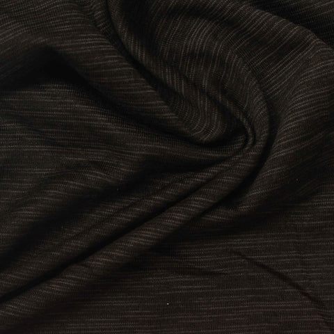 Dark Grey Heathered-Marl Jersey Knit, Polyester, 152 gsm