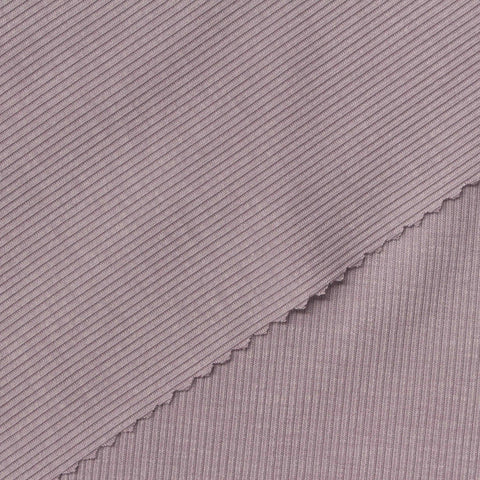 Tencel Lyocell Acetate Stretch Rib Knit Fabric, 215 gsm, 160 cm — Purple