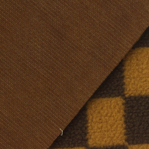 100% Polyester Knit Fabric, 390 gsm, 176 cm — Brown
