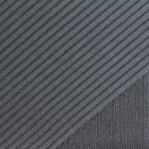 Viscose Polyester Stretch Rib Knit Fabric, 285 gsm, 155 cm — Grey