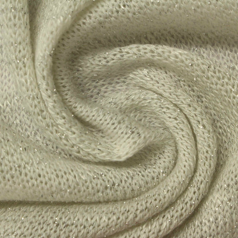 Light Beige Marl Chunky Knit, 160 gsm
