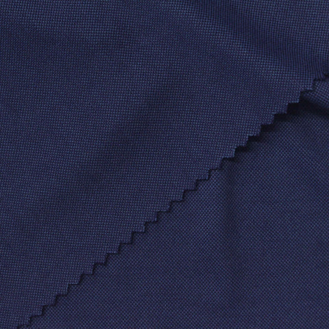 Navy Piqué Knit, Viscose-Poly