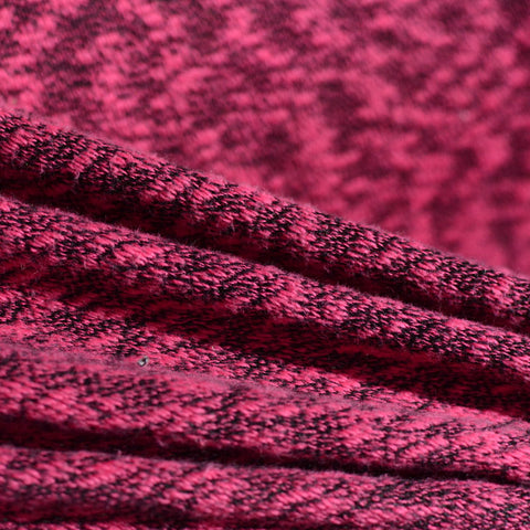 Bright Pink Marl Knit, Cotton-Poly