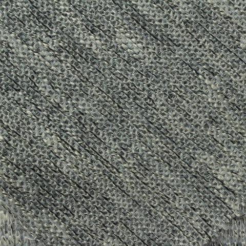 Grey Heathered-Marl Chunky Knit, Poly-Viscose, 219 gsm