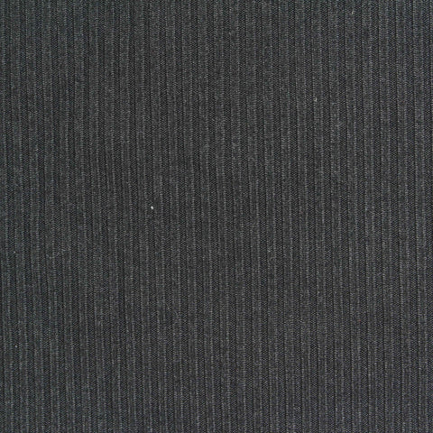 Brushed Polyester Stretch Rib Knit Fabric, 260 gsm, 170 cm — Grey