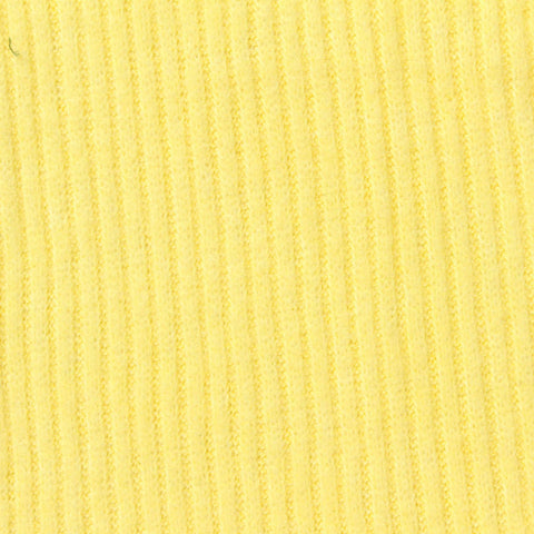 Viscose Polyester Stretch Rib Knit Fabric, 195 gsm, 175 cm — Yellow