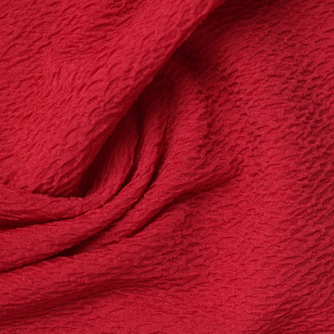 Polyester Stretch Knit Fabric, 280 gsm, 165 cm — Red, ref EF-269176