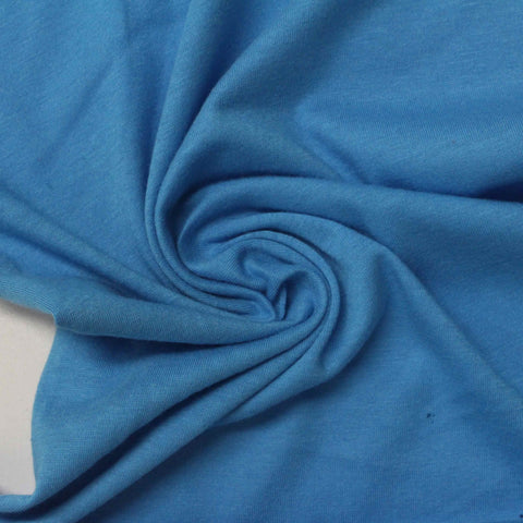 100% Cotton Jersey Knit Fabric, 145 gsm — Blue
