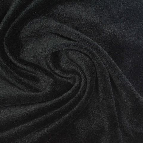Black Brushed Minky, Polyester
