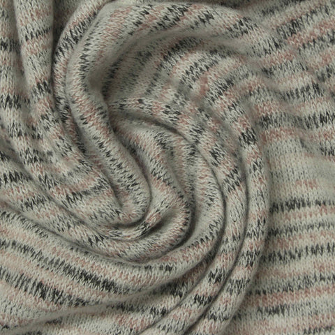 Off-White Heathered-Marl Chunky Knit, Viscose-Poly