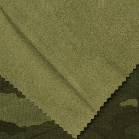 Green Camo French Terry, Poly-Modal