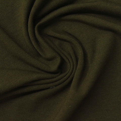 Cotton Modal Stretch Jersey Knit Fabric, 220 gsm, 150 cm — Green