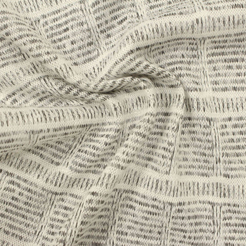 Cream Squares Jacquard