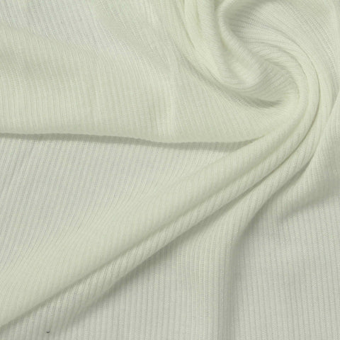 Modal Stretch Rib Knit Fabric, 110 gsm, 120 cm — Grey