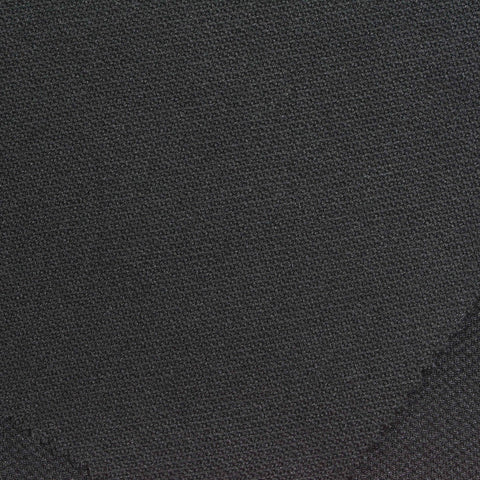 Black Textured Waffle Knit, Polyester