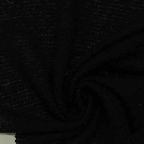 Dark Grey Marl Chunky Knit, Acrylic-Cotton, 175 gsm