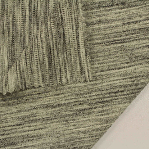 Grey Abstract Jersey Knit, Poly-Cotton