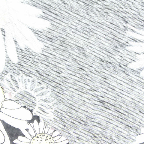 White Daisies Jersey Knit, Cotton-Poly, 120 gsm, ref EF-253987