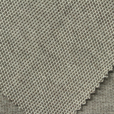 Heathered Grey Marl Interlock Knit, Poly-Nylon