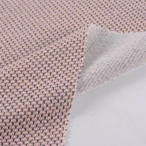 Beige Geometric Chunky Knit, Polyester