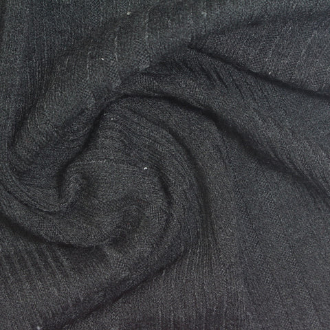 Polyester Viscose Stretch Rib Knit Fabric, 280 gsm, 145 cm — Grey
