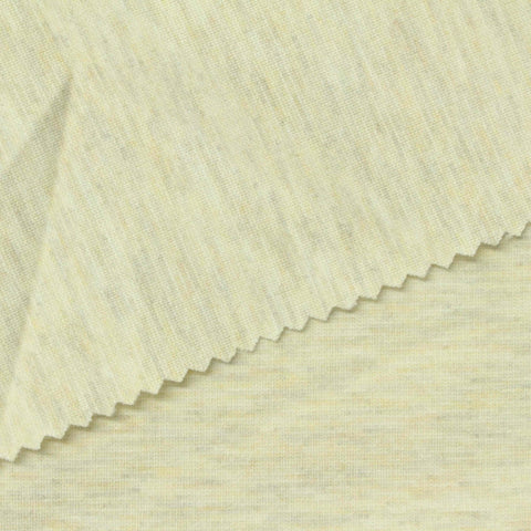 Light Yellow Marl Ponte Knit, Viscose-Nylon