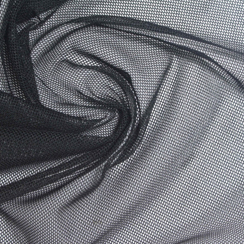 Polyester Stretch Mesh Fabric, 70 gsm, 150 cm — Navy