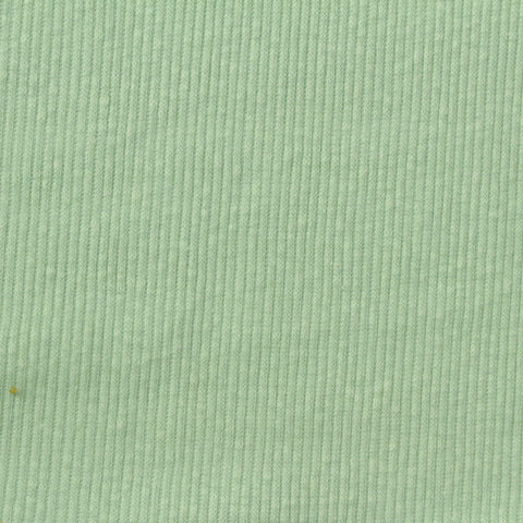 Light Green Rib Knit, Poly-Cotton