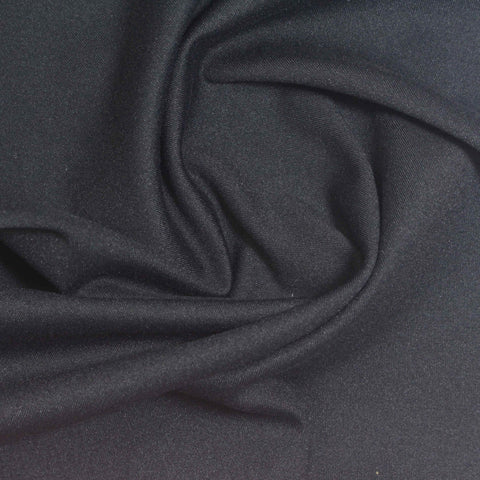 Black Interlock Knit, Nylon-Spandex