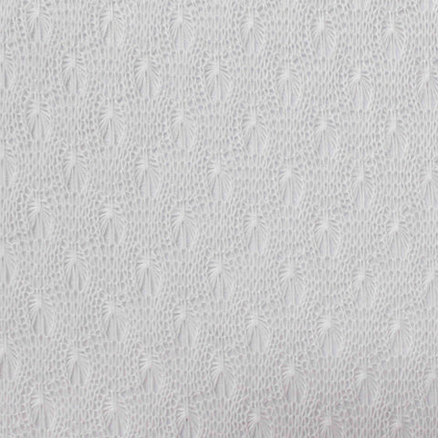 Jacquard Knit Fabric, 100 gsm, 180 cm — White